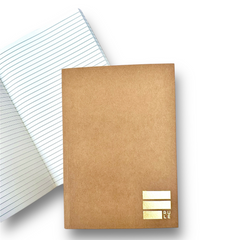 Set of Kraft Paper A5 Notebooks (Dotted, Ruled, Plain)